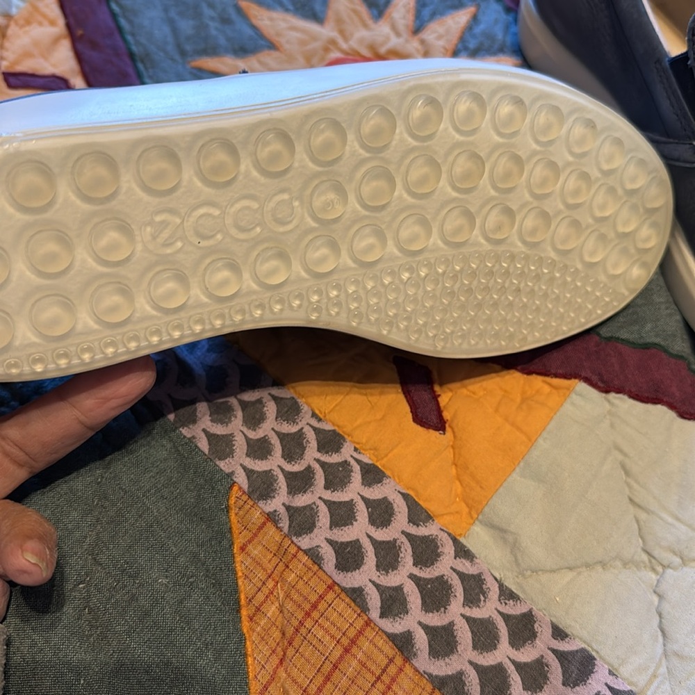 Ecco Blue Casual Slip-On Sneakers - Picture 4 of 6